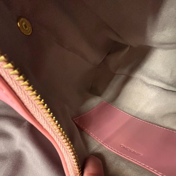 SINBONO Medium Vienna Top Handle Crossbody Bag – Pink | NEW + 2 Gold Chains - Picture 6 of 6